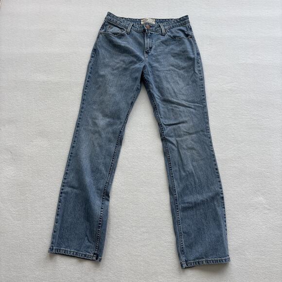 Levi Strauss Signature Women Jeans Size 10 Long Bootcut Light Wash Denim - Picture 1 of 13